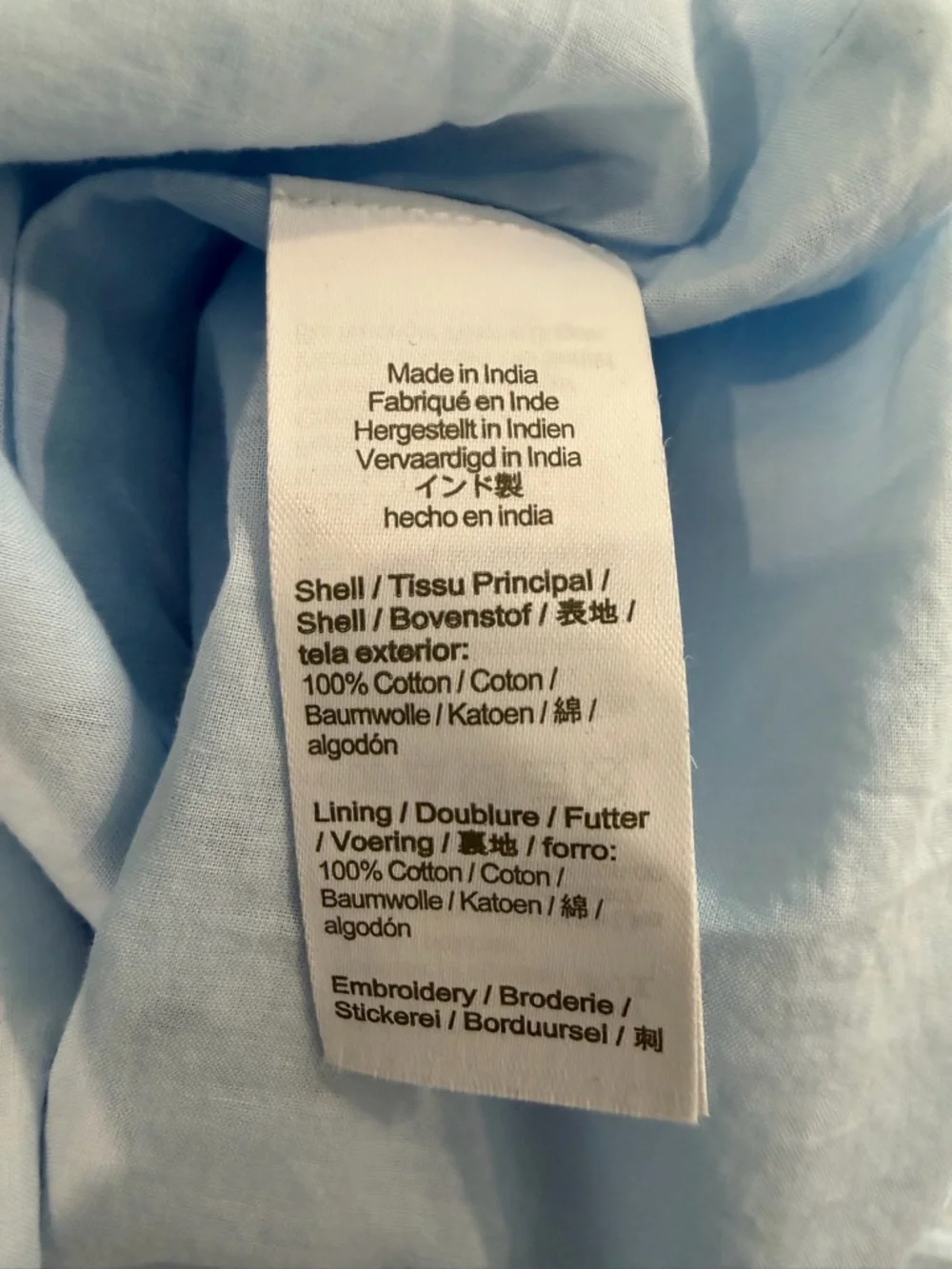 NWT J. Crew Factory Blue Eyelet Puff Sleeve Midi Dress - Size 4 - Picture 10 of 10